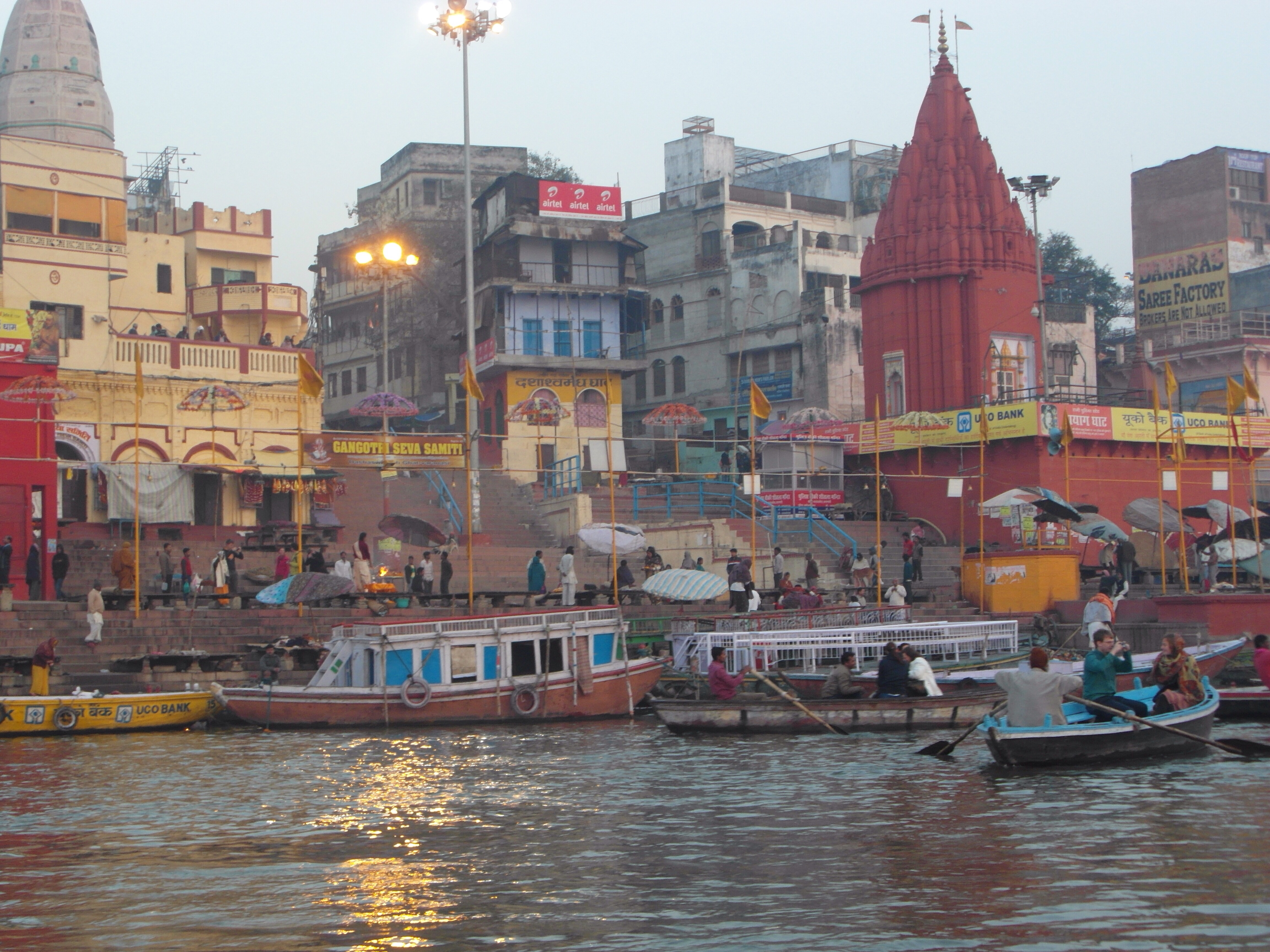 The ghats of Varanasi