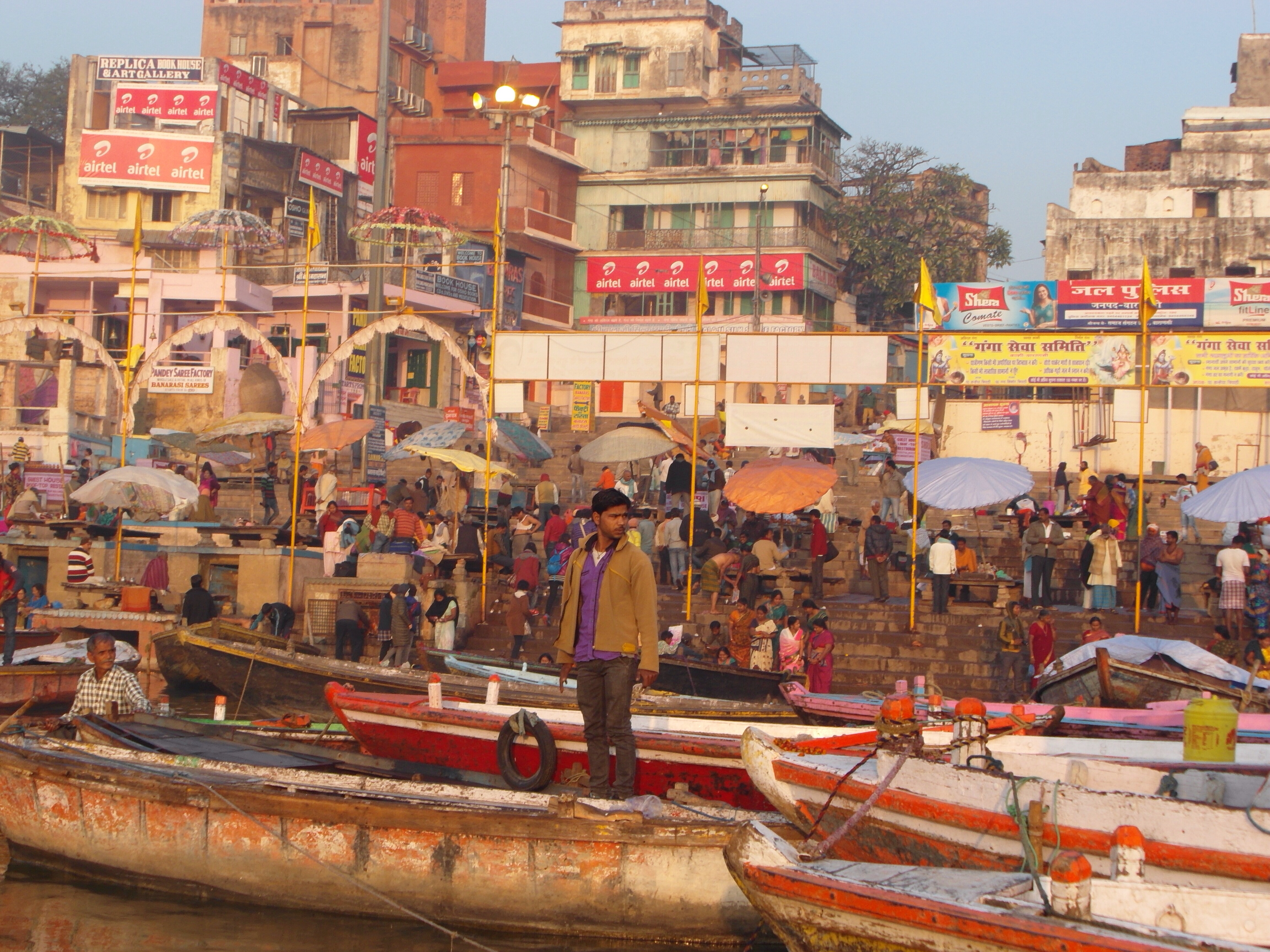 The ghats of Varanasi