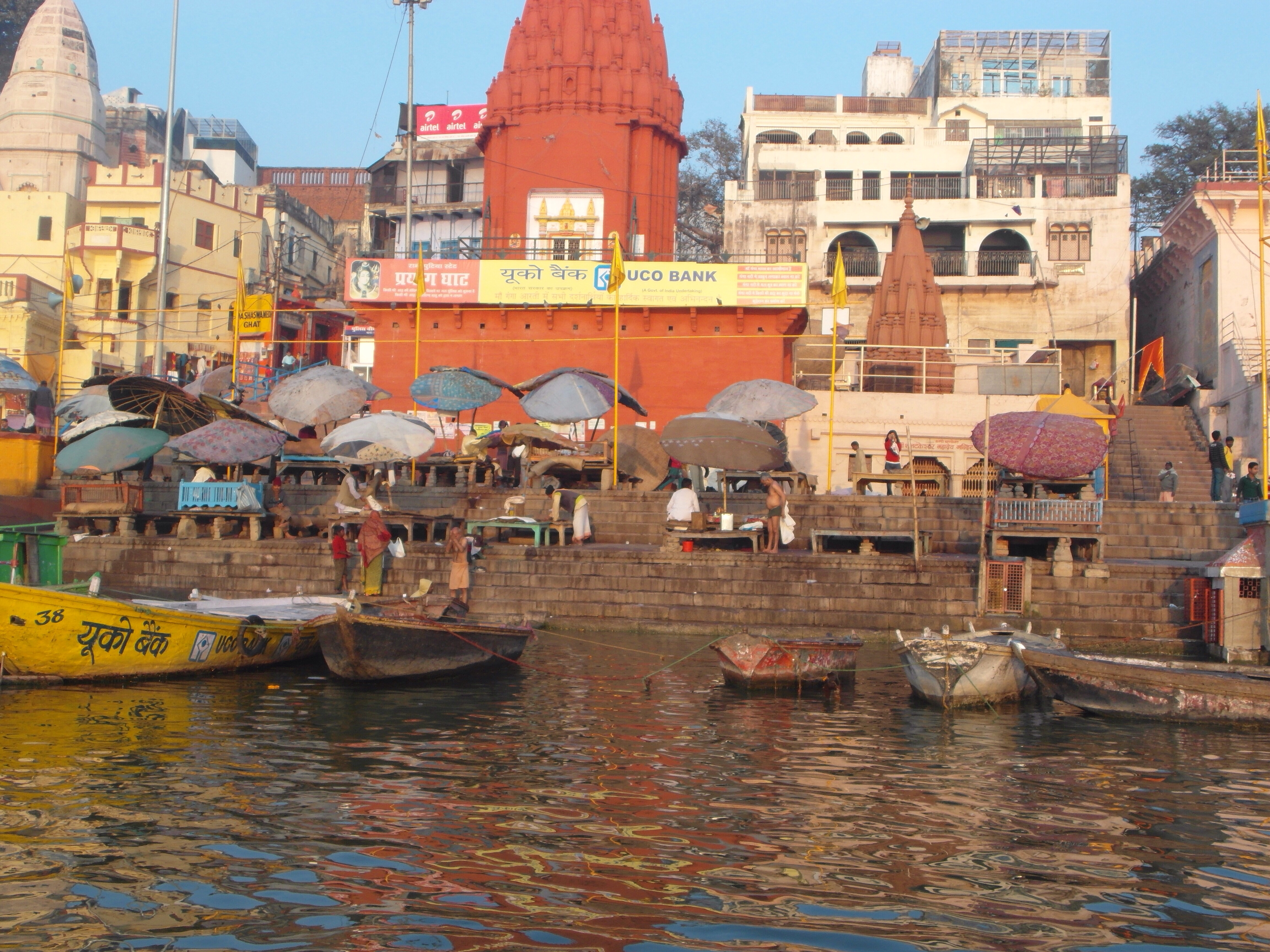 The ghats of Varanasi