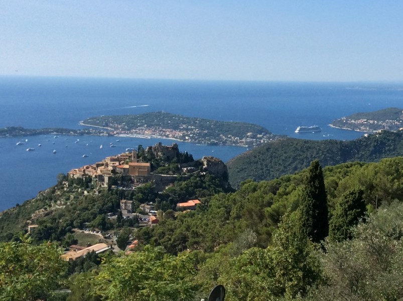 Eze France viewed from La Grande Corniche road