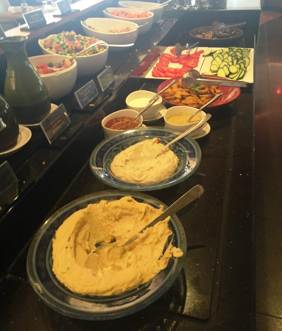 Israeli Breakfast : Hummus and Salads